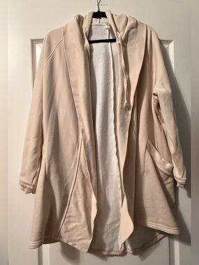 Fabletics Blush Cozy Hooded Open Cardigan Jacket